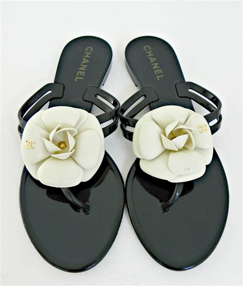 chanel camellia sandals|chanel camellia flower shoes.